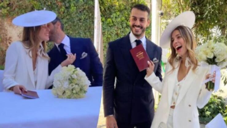 Dila Tarkan-Dağhan Doğruer çifti Yunanistan'da evlendi!