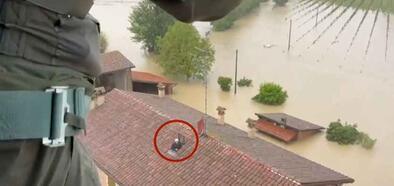 Görüntüler İtalya’dan… Sel bölgesinde mahsur kalanlar helikopterle böyle kurtarıldı
