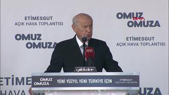 MHP Lideri Bahçeli Etimesgut'ta konuşuyor