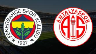 CANLI | Fenerbahçe'nin konuğu Antalyaspor!