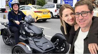 İbrahim Büyükak 700 bin TL'lik yeni motosikletiyle trafikte!
