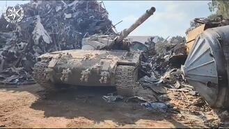 İsrail ordusunun eğitim üssünden çalınan tank, hurdalıkta bulundu