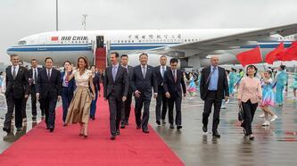 Esad’ın Çin ziyaretinden ilk kareler