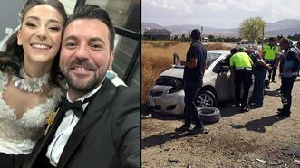 Balayı yolunda feci kaza: Genç çifti ölüm ayırdı!