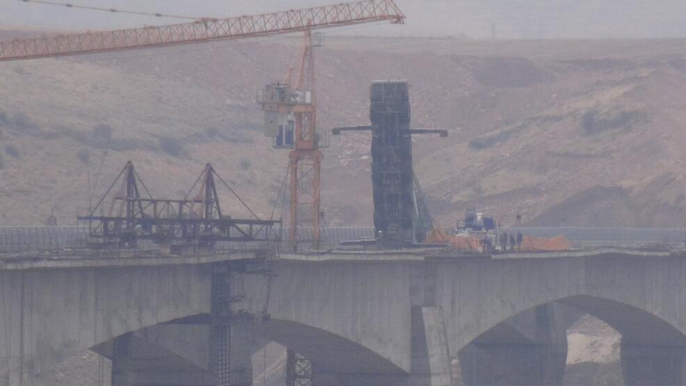 Türkiye'nin en uzun köprüsünün inşaatında akılalmaz kaza