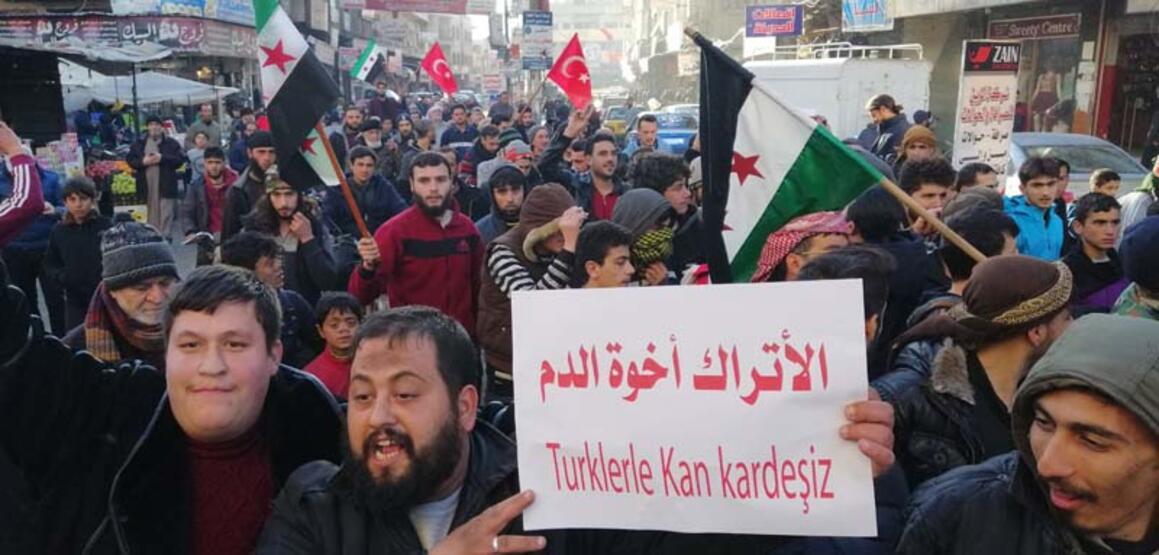 İdlib'de Türkiye'ye destek 