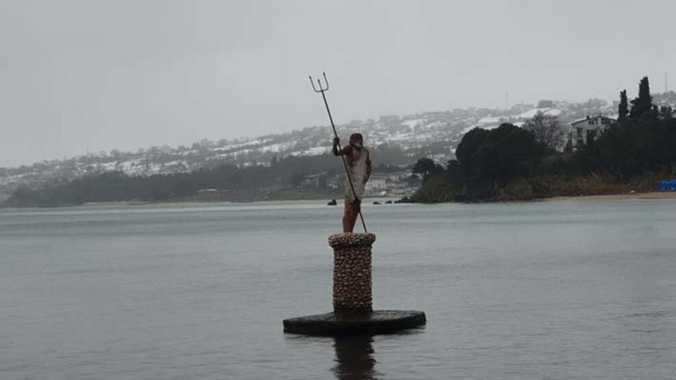 Sosyal medyanın son hedefi Sinop'un 'Poseidon heykeli'