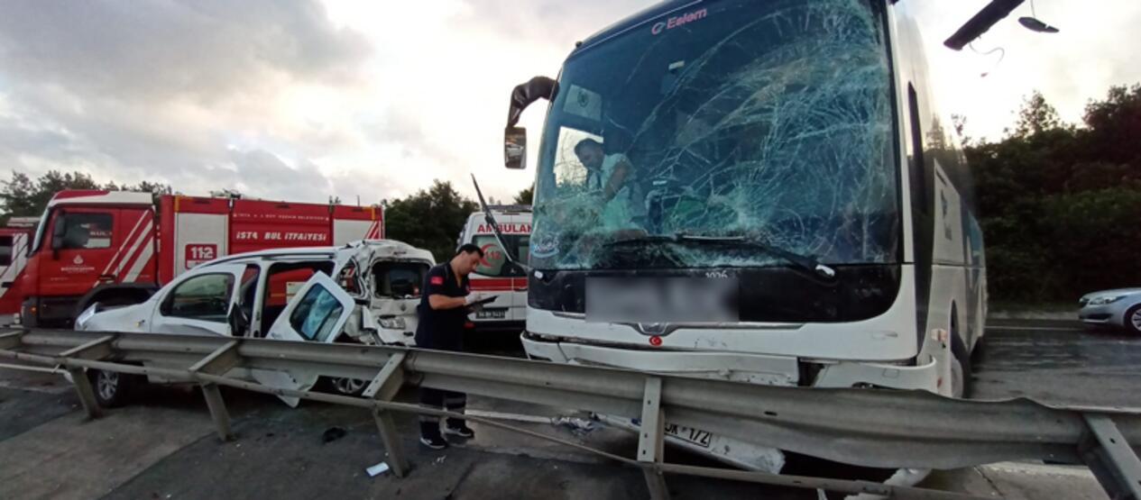 İstanbul trafiğini kilitleyen kaza: Yaralılar var