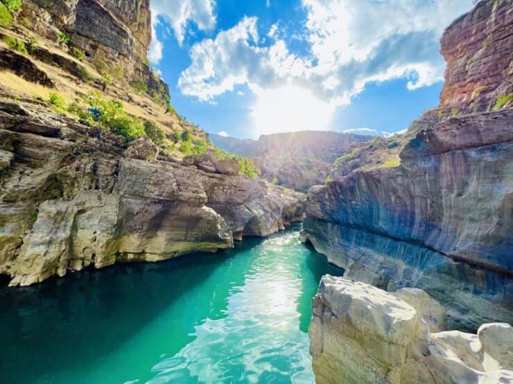 Şırnak’ta gezicilerin keşfettiği doğa harikası kanyon, turizme kazandırılmayı bekliyor