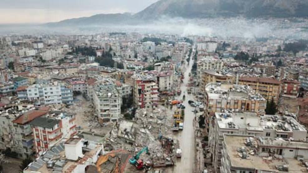 Hatay'da depremler sonrası son durum havadan fotoğraflandı