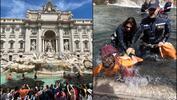 İklim aktivistlerinin hedefi bu kez Roma'daki ünlü Aşk Çeşmesi oldu