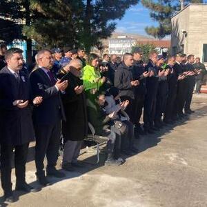 Kalp krizinden ölen polis için tören yapıldı