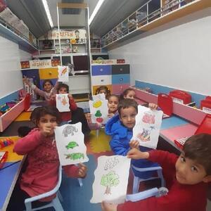 ‘Beyoğlu Mobil Anaokulu’ depremzede çocuklarla buluştu