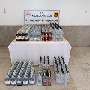 Amasya’da kaçak içki operasyonu: 2 tutuklama