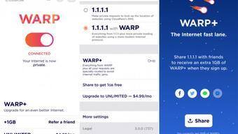 Cloudflare WARP VPN mobil kullanıcılarının beğenisine sunuldu