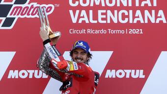 Valencia Grand Prix'sini Ducati pilotu Bagnaia kazandı