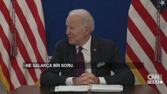 ABD Başkanı, muhabirin Rusya sorusu ile alay etti