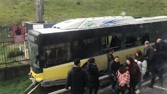 Sefaköy'de İETT otobüsü kazası : 6 yaralı