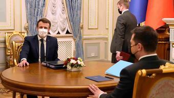 Macron-Zelenskiy görüşmesi başladı