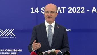 Son dakika: YÖK Başkanı Özvar'da 'baraj' açıklaması