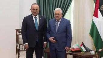 Bakan Çavuşoğlu, Mahmud Abbas ile görüştü