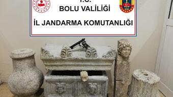 Bolu'da Roma döneminden tarihi eserler ele geçirildi