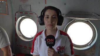 CNN TÜRK ekibi söndürme helikopterinde: Marmaris'teki yangına havadan müdahale