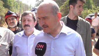Afet bölgesinde son durum ne? Bakan Soylu CNN TÜRK'e konuştu