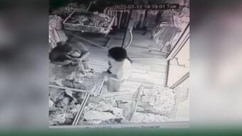 Kamuflajlı hırsızlık çetesi kamerada
