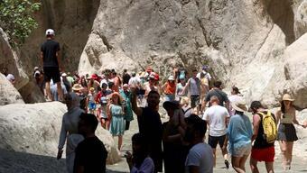 Saklıkent Kanyonu'nu bayram tatilinde 55 bin kişi ziyaret etti