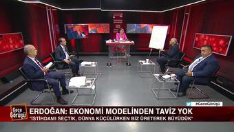 Dar gelirliye sosyal konut projesi, Erdoğan'ın ekonomi mesajları ve İmamoğlu'nun "Engelleniyoruz" iddiası Gece Görüşü'nde tartışıldı