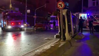 Ümraniye'de kaza: 2 yaralı