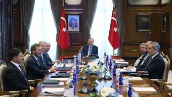 SON DAKİKA: Beştepe'de önemli zirve! Erdoğan başkanlığında toplandı...