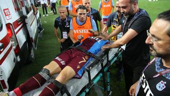 Trabzonsporlu Visca hastaneye götürüldü