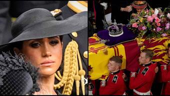  Kraliçe II. Elizabeth'in cenaze törenine damga vuran anlar: Kral Charles’ın notu, Meghan’ın gözyaşları…