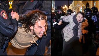 Rusya'da seferberlik karşıtları sokağa döküldü: Bin 300'den fazla gözaltı