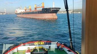 İstanbul Boğazı'nda gemi arızası! 