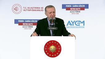 Son dakika... Pendik-Sabiha Gökçen metrosu seferlere başlıyor: Cumhurbaşkanı Erdoğan, açılış töreninde konuştu