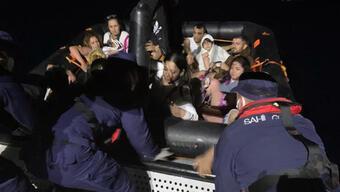 Marmaris’te 13 düzensiz göçmen kurtarıldı