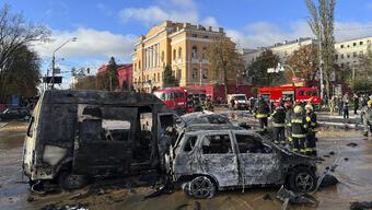 Son dakika! Kiev'de art arda büyük patlamalar