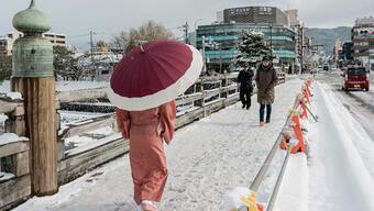 Japonya'yı vuran kar fırtınasında 1 kişi hayatını kaybetti