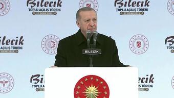 Son dakika... Cumhurbaşkanı Erdoğan'dan Bilecik'te açıklamalar 