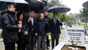 Fatma Girik ölüm yıl dönümünde mezarı başında anıldı