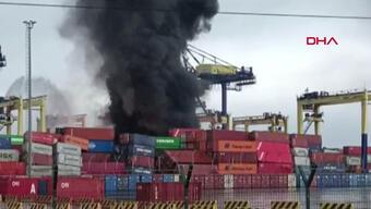 Son dakika haberi: İskenderun Limanı'nda yangın çıktı