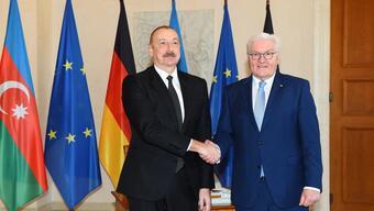 Aliyev, Alman mevkidaşı Steinmeier ile Berlin'de görüştü