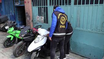Motosiklet hırsızlarına operasyon