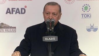 Elazığ'da afet konutları temel atma töreni... Cumhurbaşkanı Erdoğan: Bay bay Kemal'e Kandil'den selam geliyor