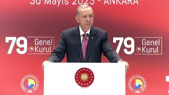 SON DAKİKA: TOBB 79. Genel Kurulu... Cumhurbaşkanı Erdoğan konuşuyor...
