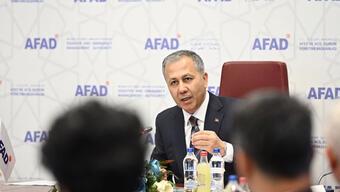 İçişleri Bakanı Yerlikaya'dan AFAD ile ilk toplantı! 'Çalışmalarımızı sürdüreceğiz'