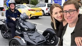 İbrahim Büyükak 700 bin TL'lik yeni motosikletiyle trafikte!